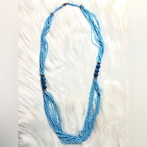 Blue Beaded Necklace